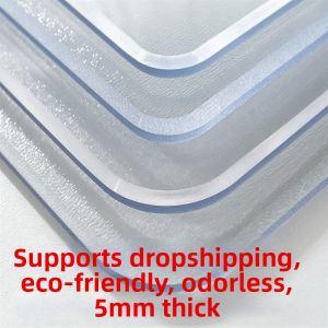 Clear Thick Heatproof Waterproof Oil-proof PVC Tablecloth