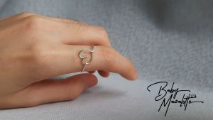 wire wrapped ring . handmade ring . couple rings . love & knot designs . silver plated [ ready stock 📦 ]