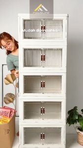 Lemari Lipat Fawsline Container Box Lipat Lemari Susun Plastik Serbaguna Lemari Lipat Furniture