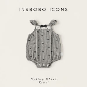 insbobo | Bộ Đồ Bé Gái Dễ Thương Không Tay Hình Tam Giác