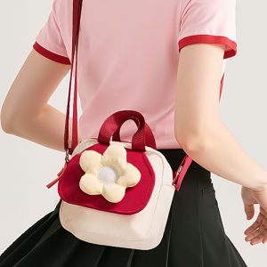 Cute Floral Decor Crossbody Bag Women Casual Design