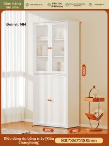 Tủ Sách Chống Bụi Có Cửa Kính Hiện Đại Minimalist Thép