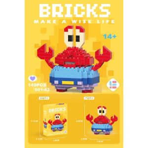 mainan balok susun mini brick mainan edukasi balok susun kartun