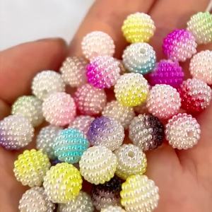 65pcs 12mm Bayberry Beads - Acrylic Loose Beads For DIY Making