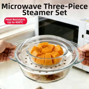 BANSU | Microwave Heating Combination Glass Bowl Set