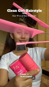 Long-lasting Hair Wax Stick Set with 3 Combs Hair Styling Stick for Flyaways Edge Control Daily Use
