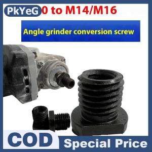 PkYeG Máy mài góc Bộ chuyển đổi M10 M14 chủ đề tập tin đính kèm grinde trục chính ARBOR chuyển đổi nữ sang nam kết nối rod công cụ điện