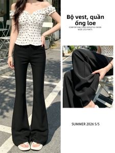YAYANGREN | Quần Bảo Vệ UV Dạng Xòe Phong Cách Slimming Từ Lụa Băng Cho Phụ Nữ Size Lớn Màu Đen