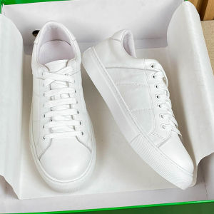 Leather Mens Sneakers Spring Autumn New Style Casual Flat Bottom Cowhide Fashionable All-Match Leisure Board Shoes