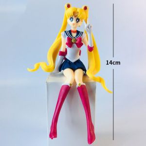 Bandai | 1pc 14cm Sailor Moon PVC Doll Girl Toy Cake Decoration Action Figures Model Car Ornament Toy