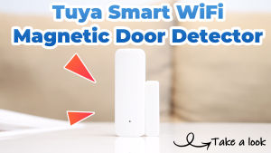 SMATRUL Tuya WiFi Door Sensor Smart Door Open/Closed Detectors Trigger device MINI Wifi Window Sensor Support Intelligent linkage Smartlife APP for 天猫精灵Alexa/ Google Home white/black sensor