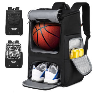 Football Backpack Men Basketball Backpack Outdoor Soccer Football Storage Bags Training Sports Knapsack with Shoe Compartment