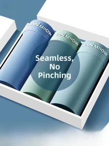 MiiOW | Mens Cotton Underwear Briefs Loose Fit Thin Breathable Big Size Teenagers Boxer Shorts Catman Sport Function Pure Color Mid Waist