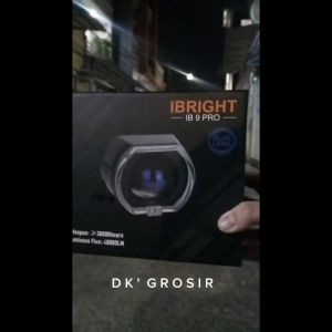 Packet Bundling - IBRIGHT IB 9 NEW Projector Biled Blue lens 2.5Inc Body Black Di lengkapi Kipas Pendingin plus relay 1L