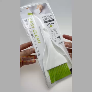 Japan Kokubo Clean Kitchen Broom & Dustpan Set – Handheld Mini Easy-Clean Brush for Crumbs & Crevices