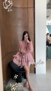 NOOZZSHOP 5911577 มินิเดรสแขนยาว ชุดใส่ไปงาน