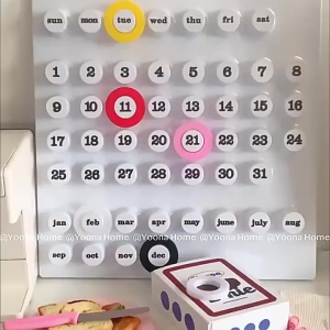 ปฏิทินตั้งโต๊ะ ขนาดเล็ก สไตล์เรโทร แบบสร้างสรรค์ สําหรับตกแต่งบ้าน