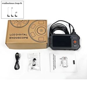 กล้องส่องตรวจอุตสาหกรรม Dodosee หน้าจอ 4.3 นิ้ว กล้องตรวจสอบท่อระบายน้ำ 8 มม. 1080P สำหรับซ่อมรถยนต์ กันน้ำระดับ IP67 พร้อมไฟ LED 8 ดวง