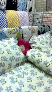 ( WOW )Bedcover Set Sprei Sarban Dan Sargul 180 x 200 x 30 Bahan 100% Polyester