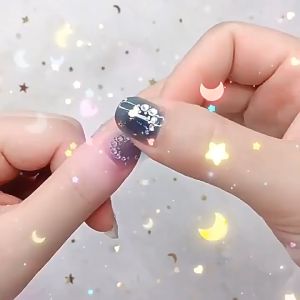 Stiker Kuku【14 pcs】Stiker Wanita Murah Nail Art Stiker Z01 Nails Sticker Series Premium YS001