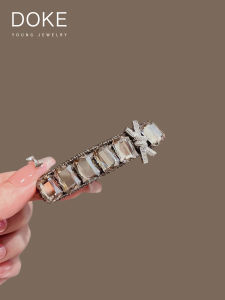 Heavy Duty Square Drill Hair Clips for Women Butterfly Knot BB Hair Clips Fringe Edge Clips Lazy Girl Hair Accessories