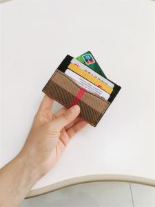 Classic Plaid One-Piece Card Holder Luxury Premium Document Bag Stylish Geometric Pattern Womens Fashion Accessory