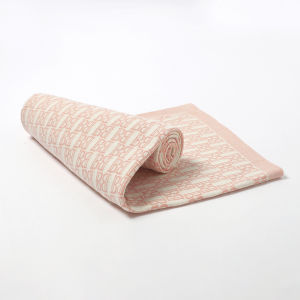 Baby Blanket Knitted Cotton Toddler Infant Girls Bedding Swaddle Wrapper Letter Newborn Boys Stroller Bed Sleeping Cover