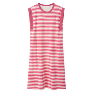 Áo ngủ MiiOW cho nữ vải cotton 100% thấm hút thoáng khí có đệm ngực dài tay cổ tròn