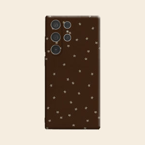 brown gold star Luxury Fashion Full Lens Protective Case for Samsung Galaxy S26 S25 S24 A56 A36 Plus Ultra