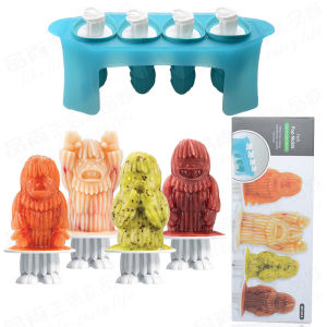 Creative Ice Cream Model Snowman Ice Tray Home Use Childrens Frozen Ice Pop Mold Kitchen Cooking Utensils Ice Cube Tray