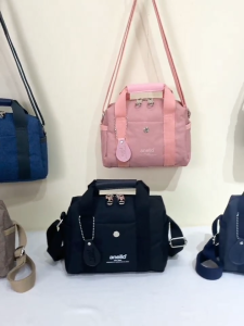 พร้อมส่ง กระเป๋าสะพายข้าง/ถือ anello ผู้หญิง แฟชั่น ผ้ากันน้ำ100% ไซส์มินิ 966 ปรับสายได้ แบบใหม่