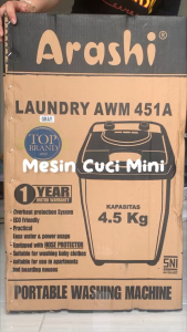 ARASHI MESIN CUCI PORTABLE 45 KG AWM 451A GARANSI RESMI MESIN CUCI MESIN CUCI PORTABLE MESIN CUCI UKURAN KECIL MESIN CUCI 45 KG MESIN CUCI ARASHI KECIL MESIN CUCI GREY MESIN CUCI MUDAH DI BAWA MESIN CUCI UNTUK ANAK KOS MESIN CUCI ORIGINAL