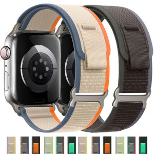 Dây Đeo Trail Loop Cho Apple Watch Ultra2 49mm 45mm 44mm 42mm 41mm 38mm Tương Thích Với Series 9 8 7 SE 6 5 4 3 2 1 Đồng Hồ Thông Minh Dây Nylon