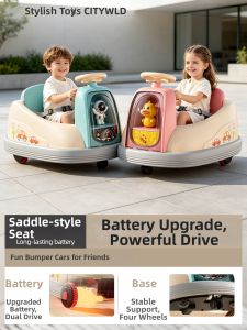 YUEZHANJINGDU | Remote Control Anti Tipping Ride-on Bumper Car 1-3 Year