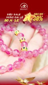 Ngọc Đan Tâm - Vòng Tay Tường Vi 11mm 5A - Mệnh Thuỷ & Mệnh Kim