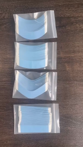【B.Q】Blue Lace Front Waterproof Wig Tape 36pcs Double Adhesive Tape Strips For Toupee/Lace Wig Hair System Adhesive Tape