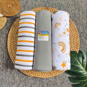 Seri ABU DM - PCS Bedong Motif UK Jumbo 90x110cm Bahan Kaos SNI Bedong Bayi New Born Bedong Bayi Baru Lahir New Born