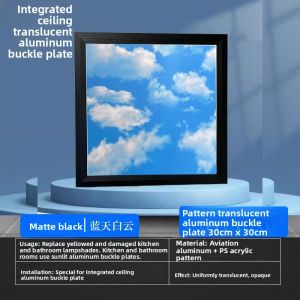 FEIZHUXIANSEN | Transparent Ceiling Light Cover For Integrated Ceilings Kitchen DIY