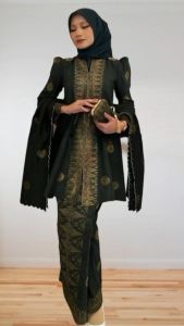 Size (XS-2xl) | Kebaya Elegant | Kebaya Songket Selendang Sekali I Kebaya Songket Tenun | Songket Aisha | 100 Cotton