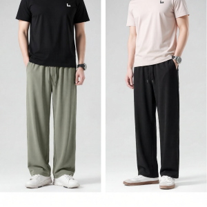 BALENO | Ice Silk High Elastic Straight Leg Loose Trousers