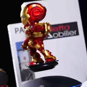 MAGNETIC MARVEL IRON MAN FLOATING IN THE AIR - BLACK TECHNOLOGY CRAETIVE GIFTS TOY