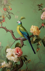Kayou | Bird and Flower Pattern Digital Oil Painting Paint By Numbers Kit Canvas Hand Drawing Picture Home Wall Decor Art GiftFor Friend