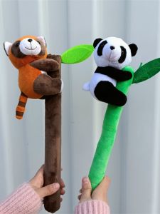 Plush Panda Toy Bear Hammer Doll Massage Stick Chengdu Base Doll Soft Stuffed Animal Toy for All Ages Boys Girls Men Women