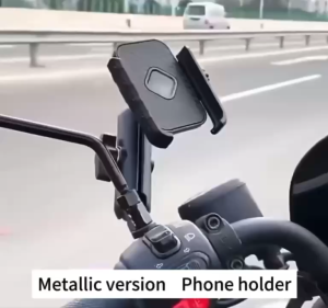 【Best Seller】Heavy-Duty Aluminum Motorcycle Phone Mount 360° Rotatable - Anti-Slip & Vibration Proof Phone Holder for Bike/UBER/Grab Universal Fit iPhone/Samsung with Quick Release Clamp Rainproof Motorcycle Accessories (Motor Parts & Accessories)