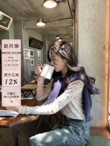 Sweet Floral Print Slim Fit Long Sleeve T-Shirt Womens Base Layer Shirt Top for Layering And Underwear Sinbounboun Brand