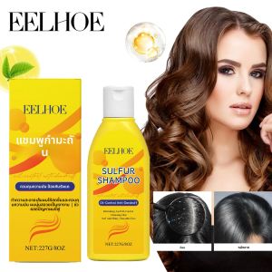 EELHOE แชมพูกำมะถันเสริมสร้างรากควบคุมความมันผมปุยสูตรอ่อนโยนให้ความชุ่มชื้นคันทำความสะอาดหนังศีรษะอย่างล้ำลึก 227 ก