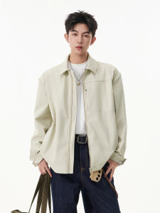 WUKONGYOUHUO | Retro American Style Patchwork Collar Loose Coach Jacket