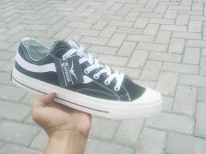 Wanada Ventela Casual Sepatu Sneakers Pria Wanita Public Low Black Natural Style Ventela