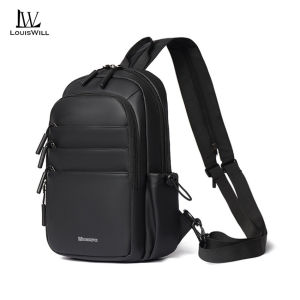 LouisWill Mens Backpack Shoulder Bag Dual Use Crossbody Bag Fashion Mini Waterproof Bag Mobile Phone Bag Casual Lightweight Bags Outdoor Sports Chest Bag