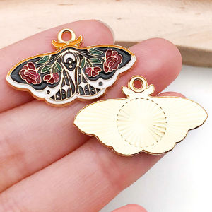 จี้รูปผีเสื้อลายการ์ตูนสีสันสดใส จี้รูปสัตว์ผสมโลหะผสม จี้รูปผีเสื้อ DIY สร้อยข้อมือ สร้อยคอ เคสกุญแจ อุปกรณ์ตกแต่งเครื่องประดับ